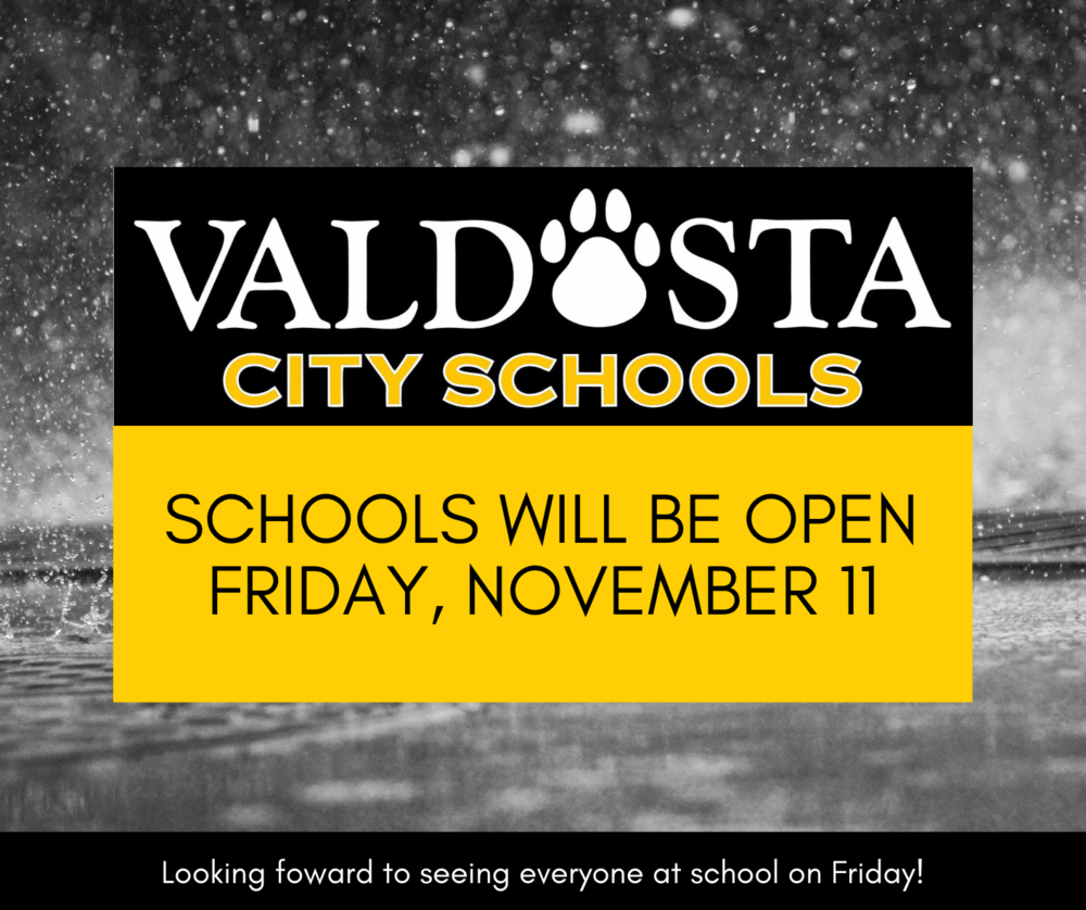 Schools Reopening on Friday, November 11