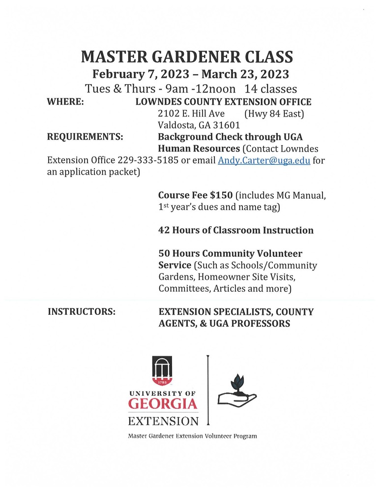 Master Gardener Certification