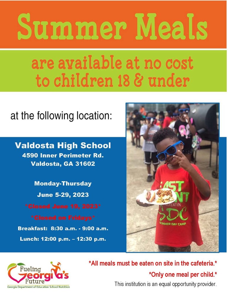 Summer Meals at VHS