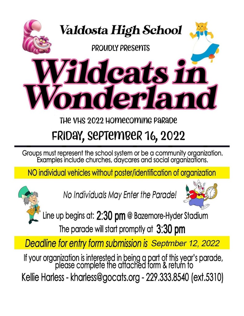 VHS Homecoming Parade Entry Info
