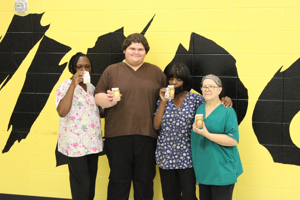School Nutrition staff excited with chocolate milk