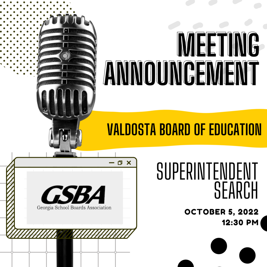 VBOE Superintendent search meeting info
