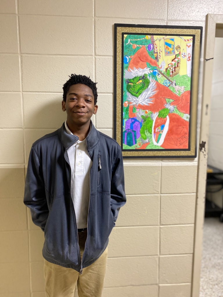 Greg Sallet with Grinch drawing