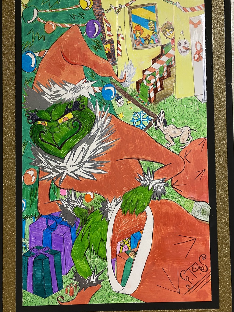Greg Sallet's Grinch drawing
