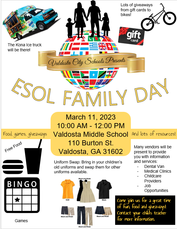 ESOL Family Day / Dia De La Familia ESOL