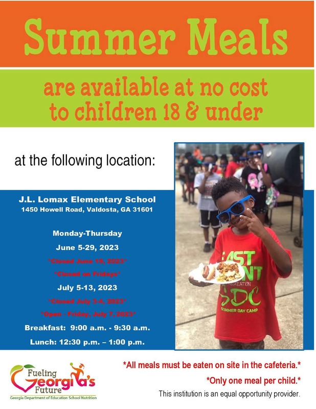 J.L. Lomax Elementary Summer Feeding Program